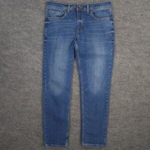 Devil Dog Jeans Mens *34X31* Blue Athletic Straight Stretch Medium Wash Denim